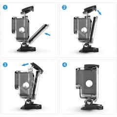 Gopro Hero 9 / 10 / 11 Black Uyumlu 40m Su Geçirmez Kap Housing