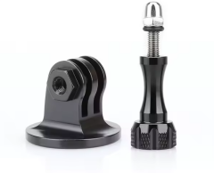 Tüm Aksiyon Kameralar ile Uyumlu Metal Adaptör + Metal Vida Siyah
