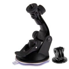 Tüm Aksiyon Kameralara Uyumlu Vantuz Vakumlu Bağlantı Aparatı + Tripod Adaptörü