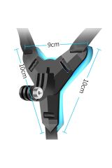 5 Parça Aksiyon Kamera Tutucu Jaw Mount Motor Kask Çene Tutma Aparatı Mavi