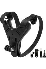 5 Parça Aksiyon Kamera Tutucu Jaw Mount Motor Kask Çene Tutma Aparatı Siyah