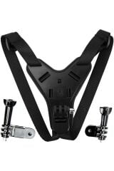 5 Parça Aksiyon Kamera Tutucu Jaw Mount Motor Kask Çene Tutma Aparatı Siyah