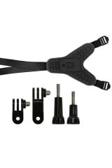 5 Parça Aksiyon Kamera Tutucu Jaw Mount Motor Kask Çene Tutma Aparatı Siyah