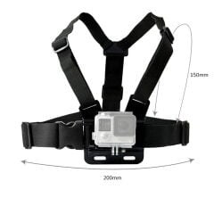 Tüm Aksiyon Kameralara Uyumlu Göğüs Bandı Askısı Chest Mount