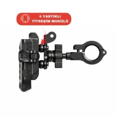Knmaster TT-500 Titreşim Önleyicili Motosiklet Telefon Tutucu