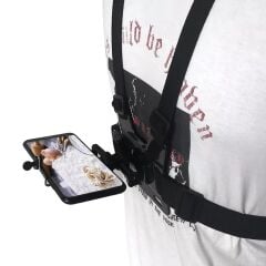 Cep Telefonu Uyumlu Göğüs Kemeri Vlog Video Çekim Seti Phone Holder Chest Body Strap