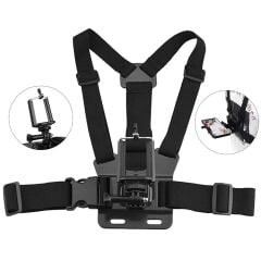 Cep Telefonu Uyumlu Göğüs Kemeri Vlog Video Çekim Seti Phone Holder Chest Body Strap