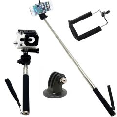Tüm Aksiyon Kameraları Için Kafa Bandı Göğüs Bandı Ve Monopod Başlangıç Seti