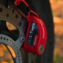 KNMASTER DL506A 6mm Alarmlı Disk Kilidi | KIRMIZI