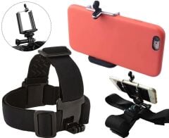 Cep Telefonu Uyumlu Kafa Bandı Vlog Video Çekim Seti Phone Holder Head Strap