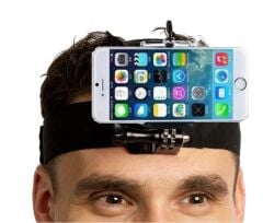 Cep Telefonu Uyumlu Kafa Bandı Vlog Video Çekim Seti Phone Holder Head Strap