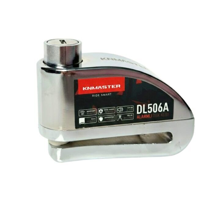 KNMASTER DL506A 6mm Alarmlı Disk Kilidi | SİLVER
