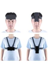 Tüm Aksiyon Kameraları Ve Telefonlar İle Uyumlu Kafa Bandı Göğüs Bandı Monopod
