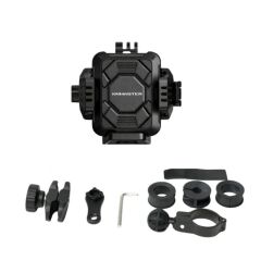 Knmaster TT-890LWC Kablosuz Şarjlı Tüm Motosikletlere Uyumlu Titreşim Modüllü Telefon Tutucu
