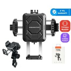 Knmaster TT-890L Titreşim Önleyicili Motosiklet Telefon Tutucu