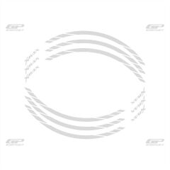 GP Kompozit Yamaha XMAX 2004-2022 Uyumlu Jant Şeridi Reflektif Gri