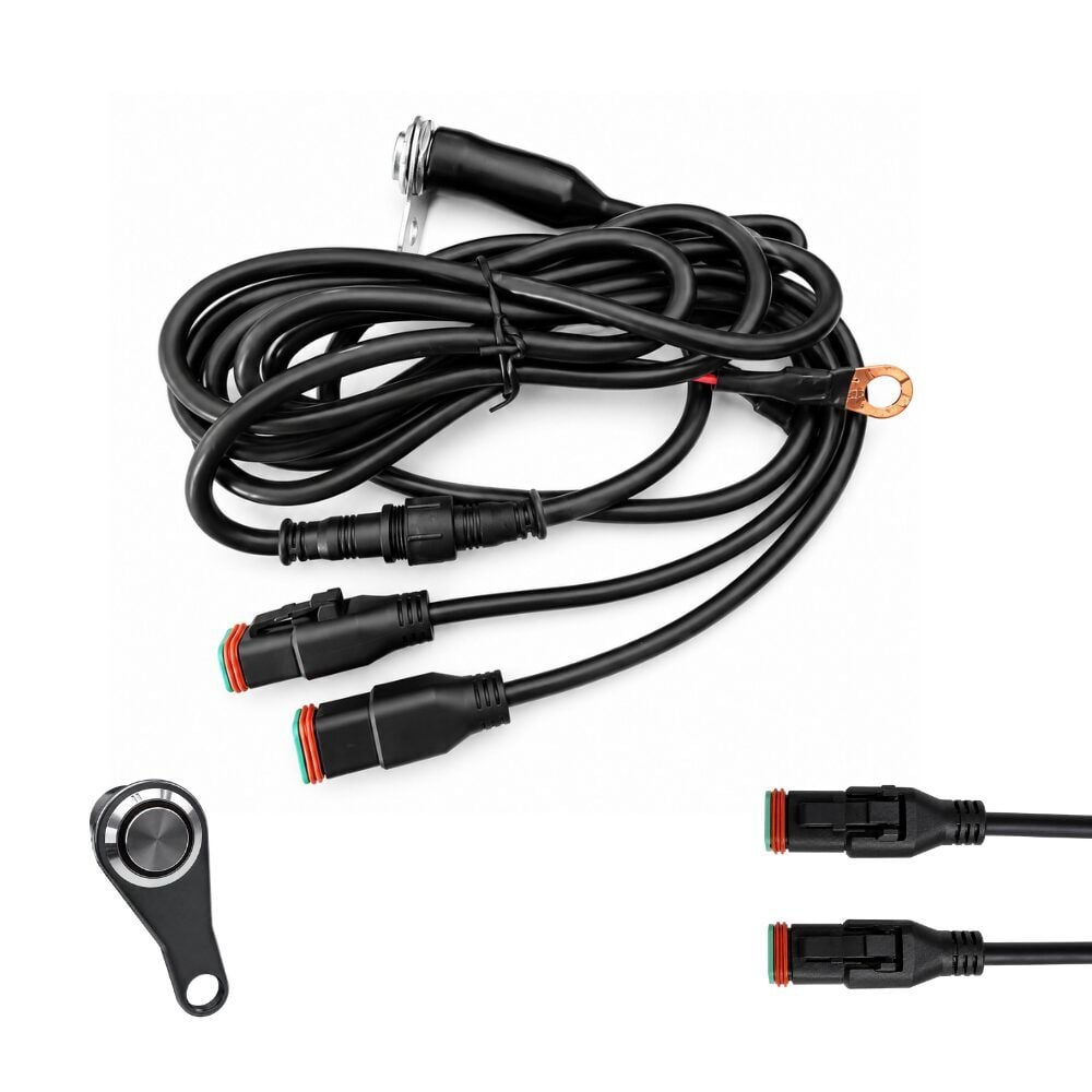 KNMASTER ED100 Sis Farı Kablo Tesisatı ve Aç/Kapat Düğmesi | Plug & Play Bağlantı