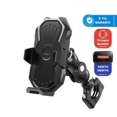 Knmaster TT-880 Titreşim Önleyicili Motosiklet Telefon Tutucu