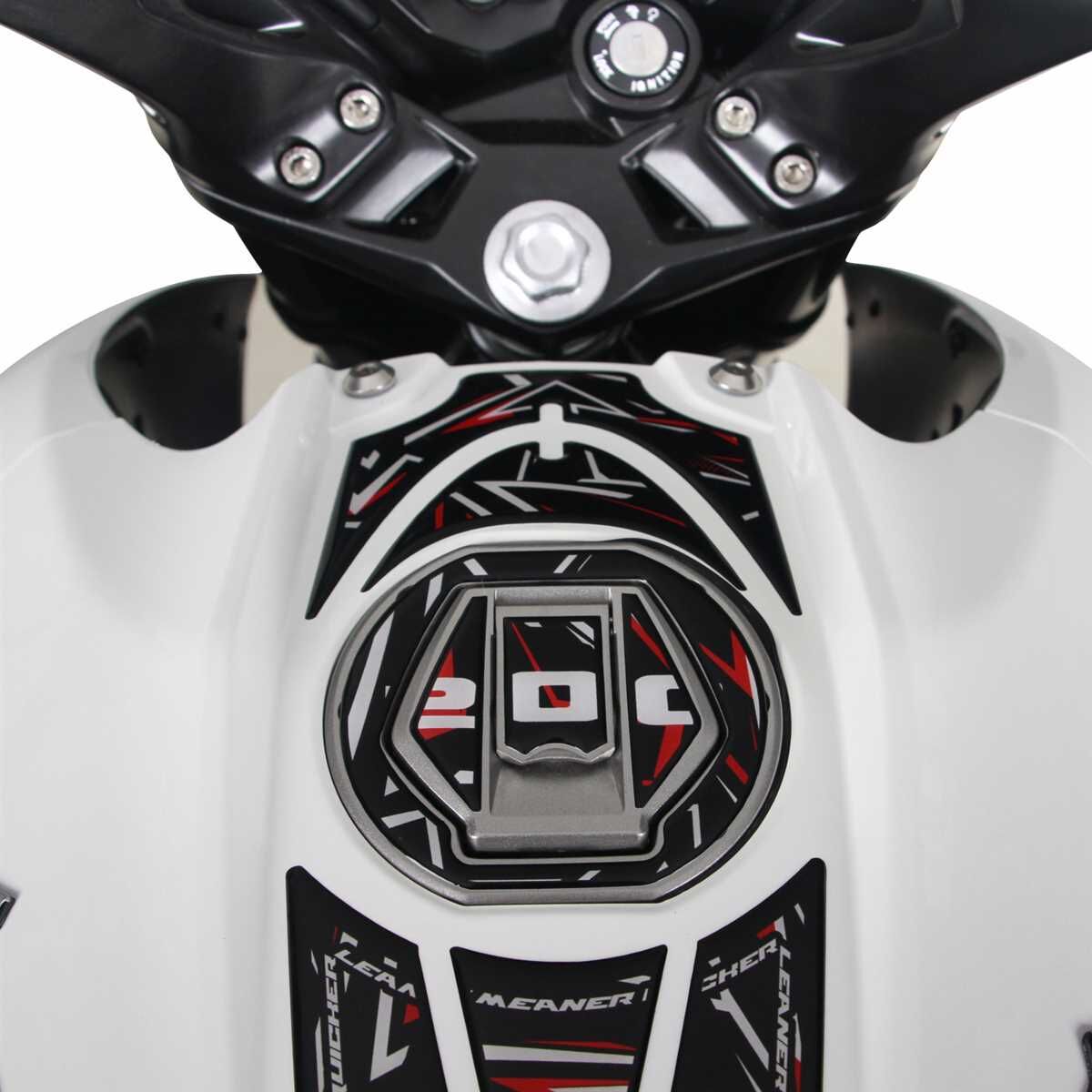 GP Kompozit Bajaj Pulsar NS 200 2011-2024 Uyumlu Tank Pad Seti Mavi