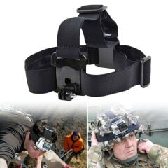 Gopro Hero 9 / 10 / 11 Black Uyumlu Housing Göğüs Bandı ve Kafa Bandı 3\'lü Set