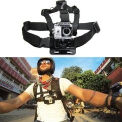 Gopro Hero 9 / 10 / 11 Black Uyumlu Housing Göğüs Bandı ve Kafa Bandı 3\'lü Set
