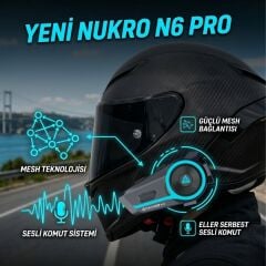 Nukrotech N6 Pro – Mesh ve Sesli Komut İnterkom