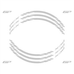 GP Kompozit Honda PCX 125 / 150 2014-2024 Uyumlu Jant Şeridi Reflektif Gri