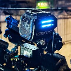 Future Eyes UF1 Motosiklet Sis Farı 60W Mavi Angel (Wireless Tuş Takımı)