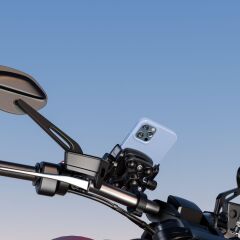 Tüm Motosikletlere Uyumlu Titreşim Engelleyicili  Telefon Tutucu