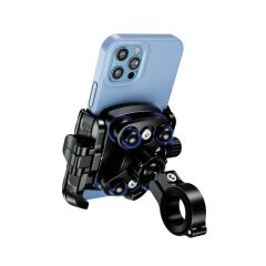 Tüm Motosikletlere Uyumlu Titreşim Engelleyicili  Telefon Tutucu