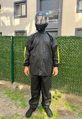 Motorcu Yağmurluğu - Esnek Kalın Kumaş - Rüzgar ve Su Geçirmez -Alt Üst Takım - Motosiklet Yağmurluk