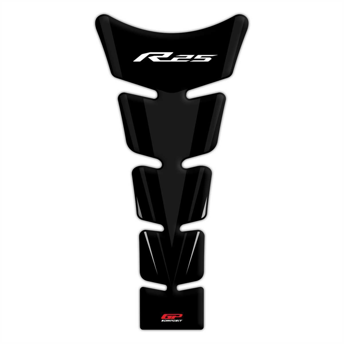 GP Kompozit Yamaha R25 2015-2018 Uyumlu Tank Pad Seti Siyah