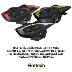2 Kişilik Motosiklet Kask Interkom Bluetooth Intercom Kulaklık Seti Fim02