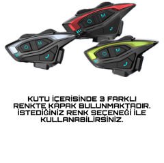 8 Kişilik Motosiklet Kask Interkom Bluetooth Intercom Kulaklık Seti Fim08