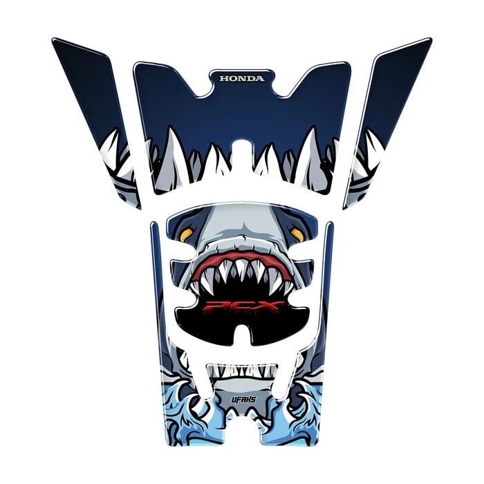 Honda PCX Angry Bloody Shark Tank Pad Set (2025-2026)
