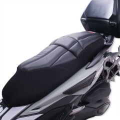 GP Kompozit Honda Forza 250 2018-2025 Uyumlu Fileli Motosiklet Konfor Sele Kılıfı Siyah