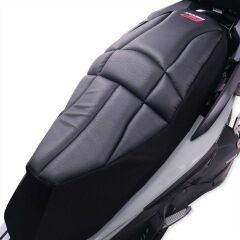GP Kompozit Honda Forza 250 2018-2025 Uyumlu Fileli Motosiklet Konfor Sele Kılıfı Siyah
