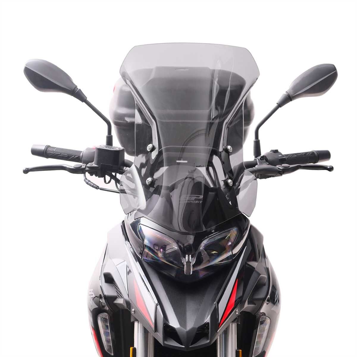 GP Kompozit Benelli TRK 251 2019-2023 Uyumlu Ön Tur Camı Füme