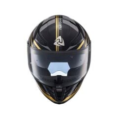 Nukro YM-853 Power Gold Black Kapalı Kask