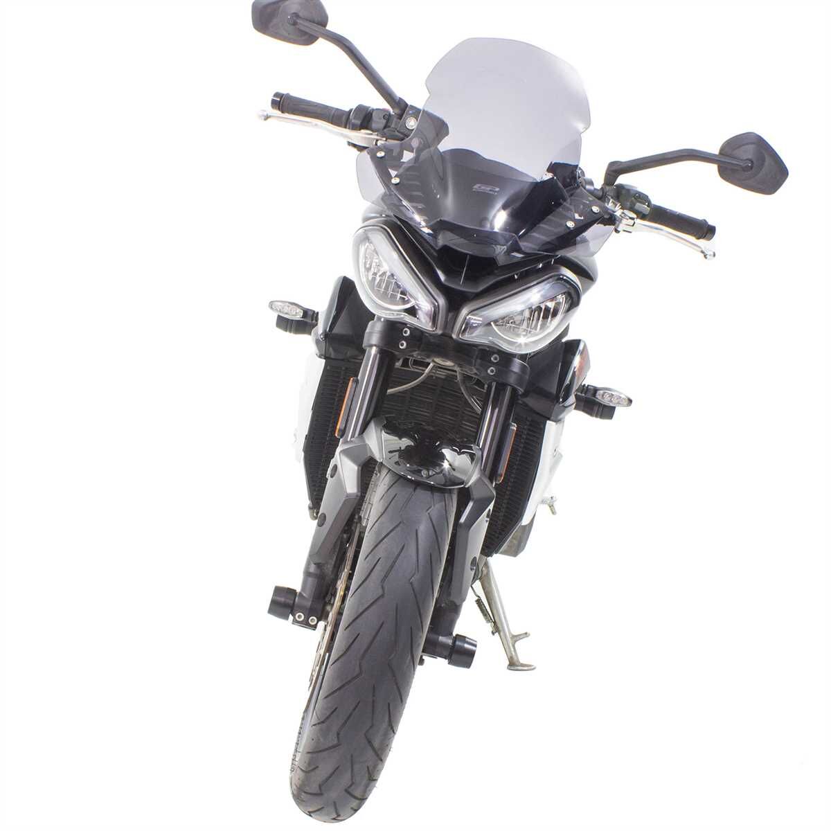 GP Kompozit Triumph Street Triple 2017-2024 Uyumlu Ön Cam Füme