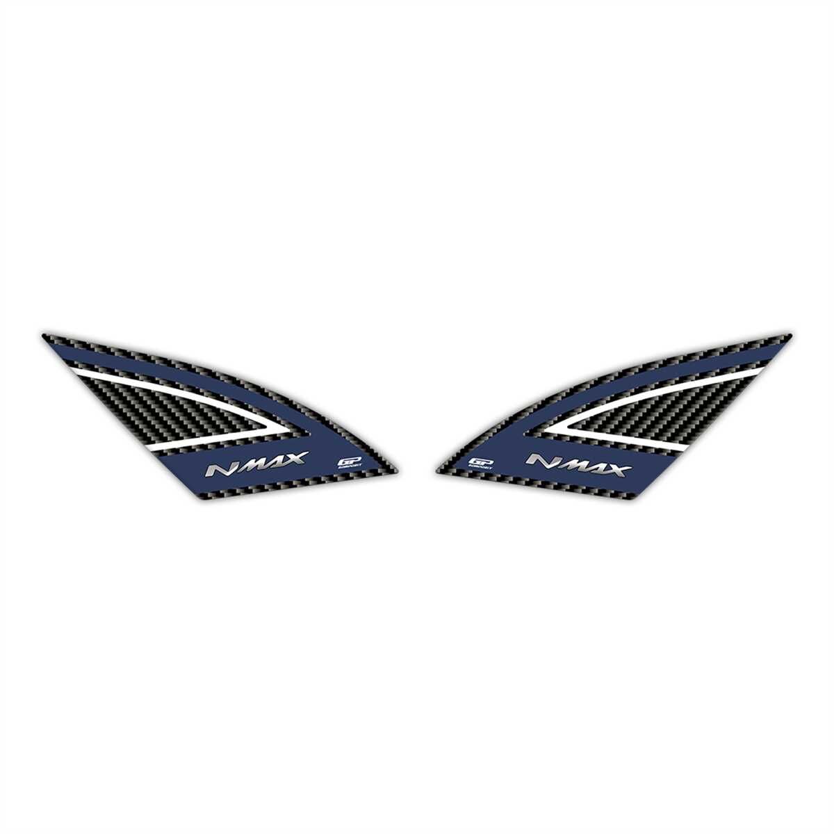 GP Kompozit Yamaha NMAX 125 / 155 2021-2024 Uyumlu Artçı Ayak Pad Mavi