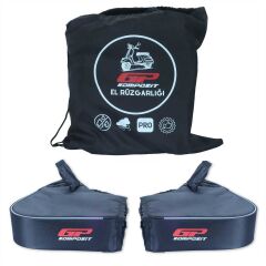 GP Kompozit Universal Scooter El Korumalı Rüzgarlık Siyah