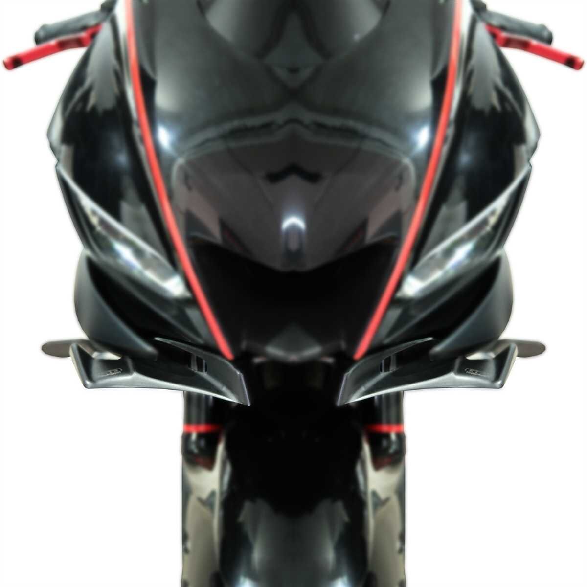 GP Kompozit Yamaha R25 2019-2024 Uyumlu Winglet Siyah