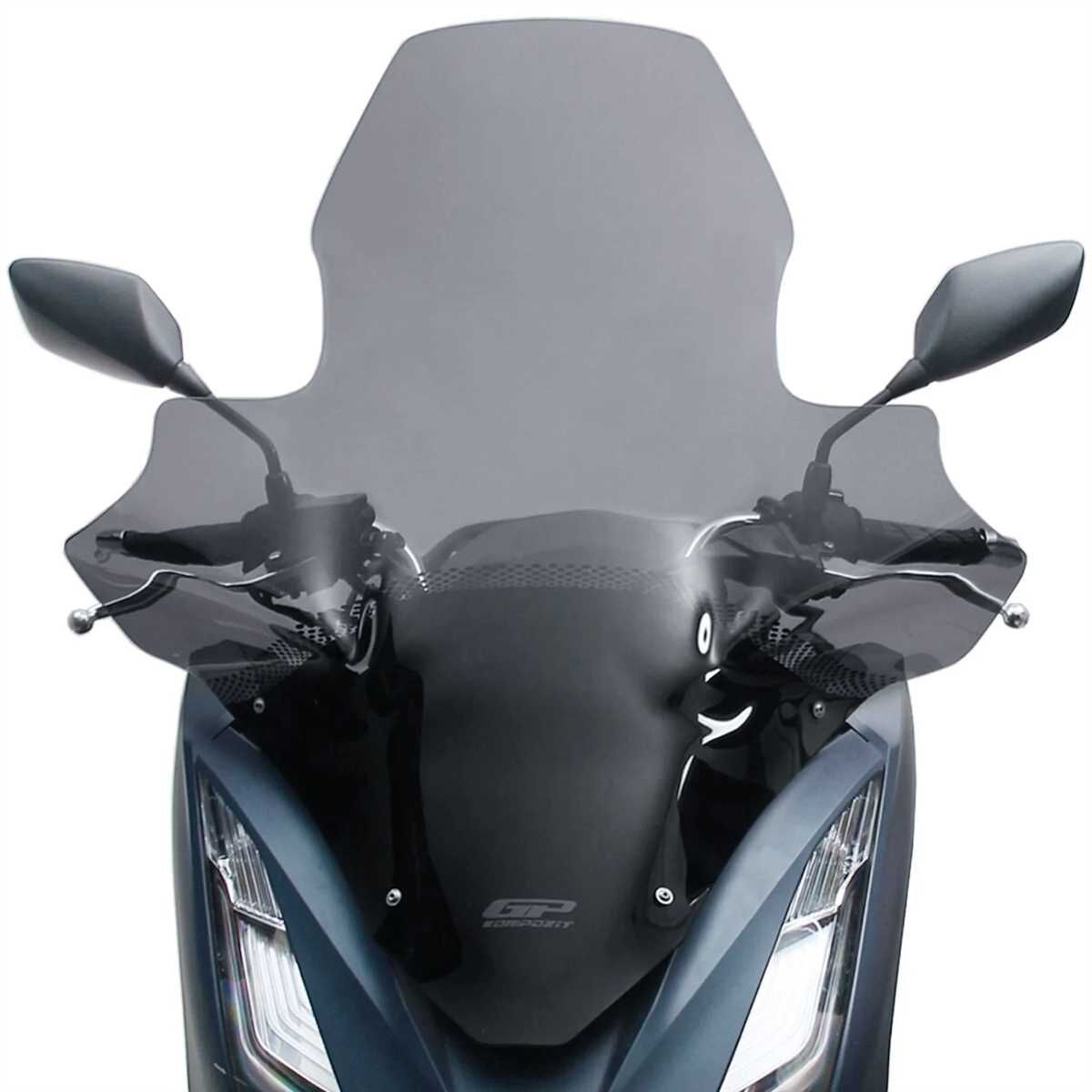GP Kompozit Honda PCX 125 / 150 2021-2024 Uyumlu Elcikli Ön Cam Füme