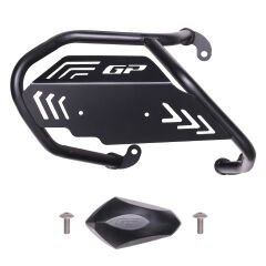GP Kompozit Honda ADV 350 2025 Uyumlu Kapaklı Egzoz Koruma Demiri Siyah