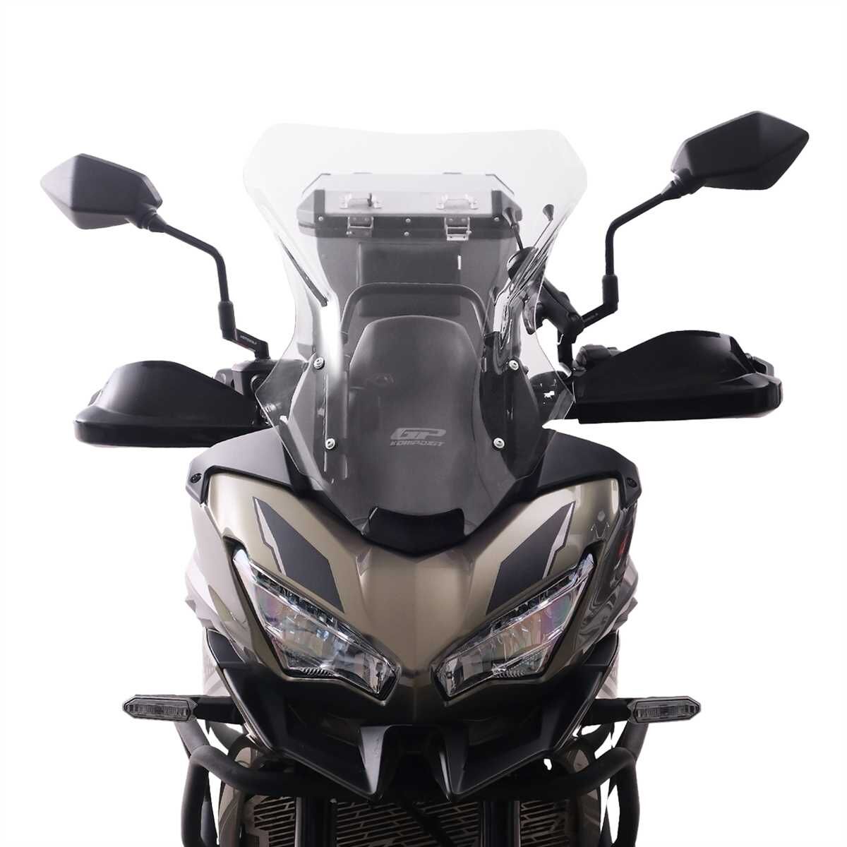 GP Kompozit Kawasaki Versys 650 2023-2025 Uyumlu Ön Cam Şeffaf