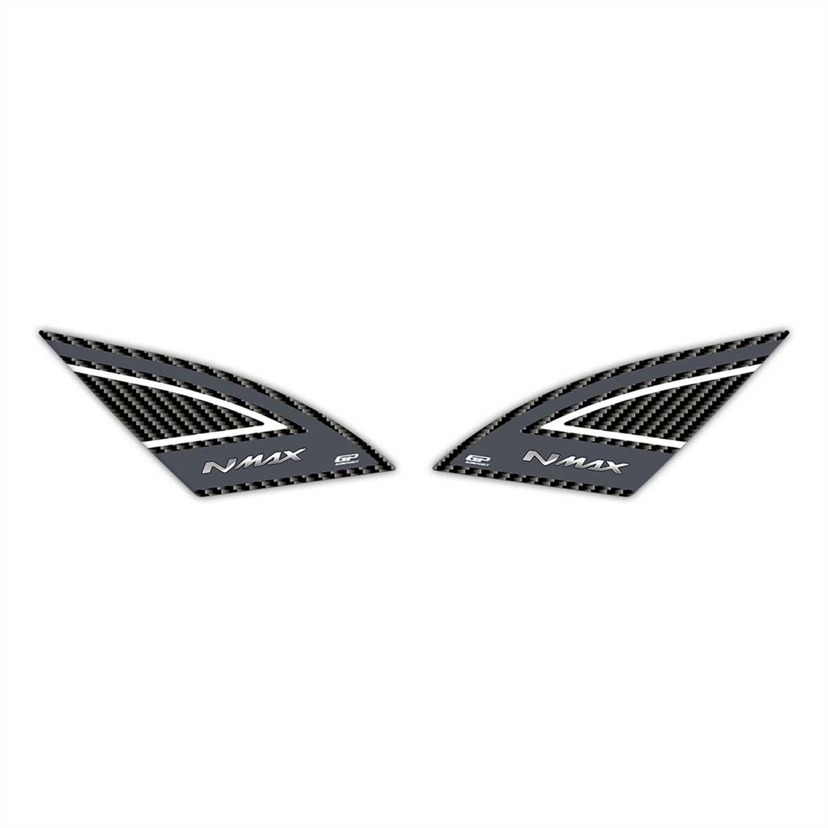 GP Kompozit Yamaha NMAX 125 / 155 2021-2024 Uyumlu Artçı Ayak Pad Gri