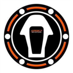 GP Kompozit KTM 250 Adventure 2020-2024 Uyumlu Tank Pad Seti Siyah-Turuncu