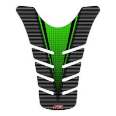 GP Kompozit Kawasaki ZX-6R 2009-2017 Uyumlu Tank Pad Yeşil