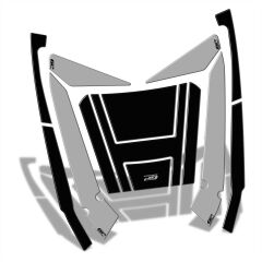 GP Kompozit Honda Forza 250 2018-2025 Uyumlu Çanta Pad Seti Nardo Gri